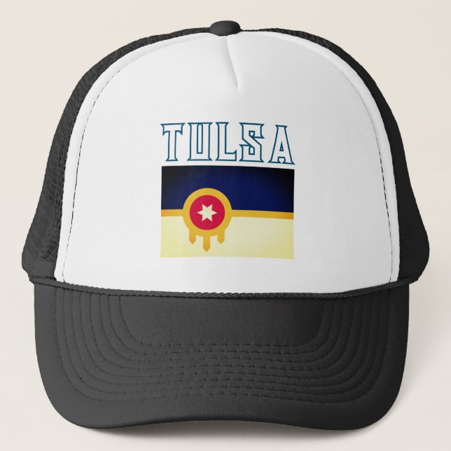 Gorra De Camionero Bandera de Tulsa, Oklahoma (Anverso)