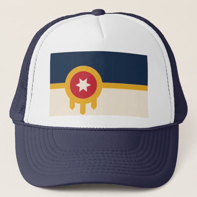 Gorra De Camionero Bandera de Tulsa, Oklahoma (Anverso)
