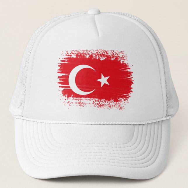 Gorra De Camionero Bandera de Turquía (Anverso)