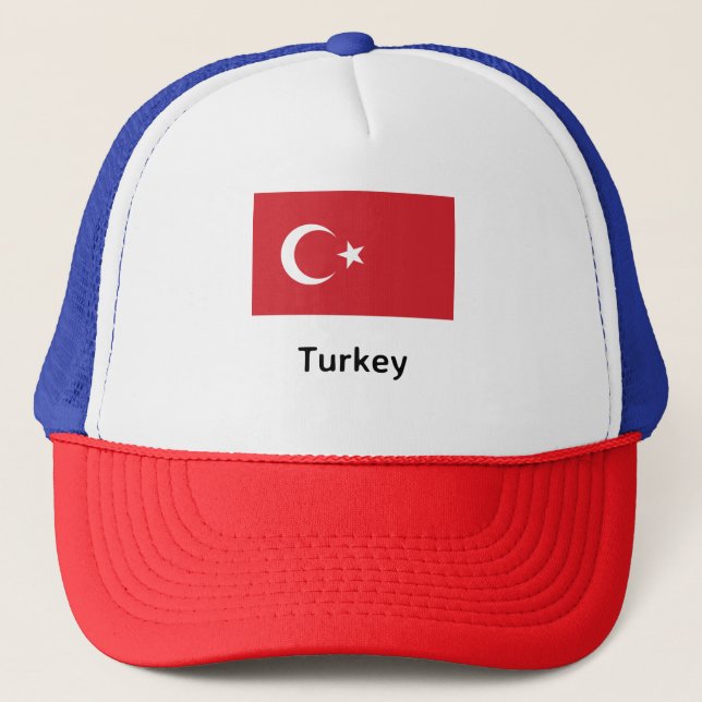 Gorra De Camionero Bandera de Turquía (Anverso)