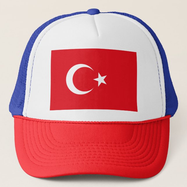Gorra De Camionero Bandera de Turquía (Anverso)