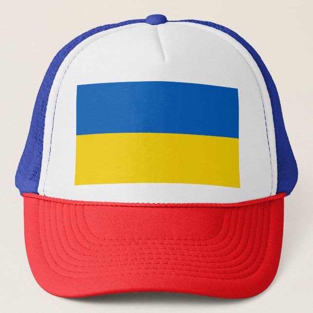Gorra De Camionero Bandera de Ucrania (Anverso)