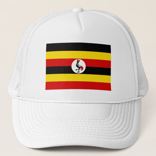 Gorra De Camionero Bandera de Uganda (Anverso)