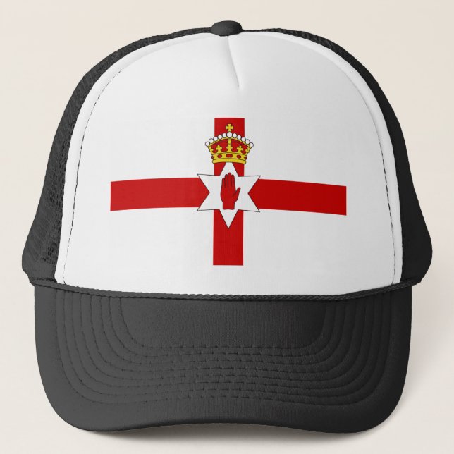 Gorra De Camionero Bandera de ultramar de Irlanda del Norte (Anverso)