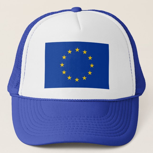 Gorra De Camionero Bandera de unión europea (Anverso)