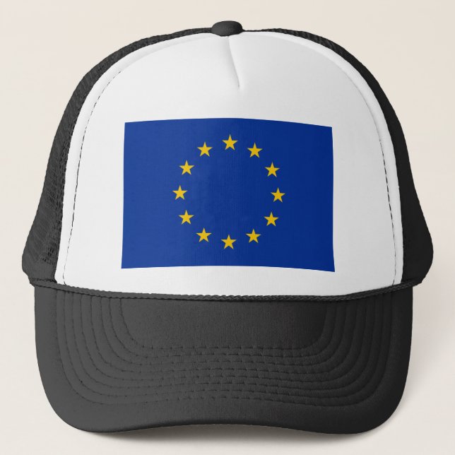 Gorra De Camionero Bandera de unión europea (Anverso)