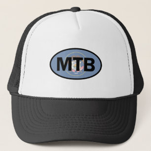 Gorra De Camionero Bandera de Utah en bicicleta de montaña
