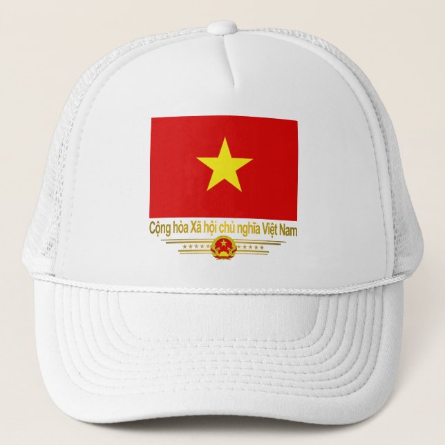 Gorra De Camionero Bandera de Vietnam (Anverso)