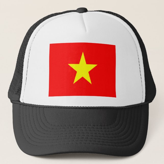 Gorra De Camionero bandera de vietnam (Anverso)