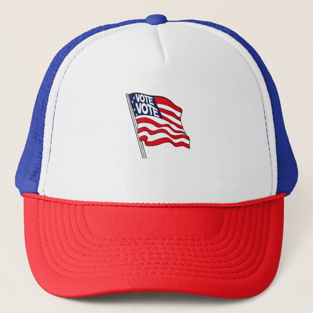 Gorra De Camionero Bandera de voto (Anverso)