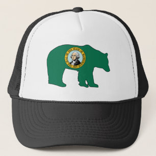Gorra De Camionero Bandera de Washington