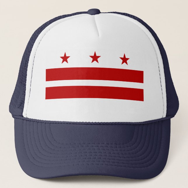 Gorra De Camionero Bandera de Washington DC (Anverso)