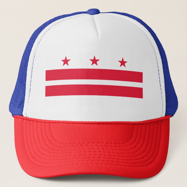 Gorra De Camionero Bandera de Washington DC (Anverso)