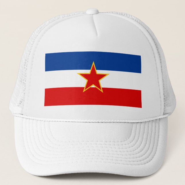Gorra De Camionero Bandera de Yugoslavia (Anverso)