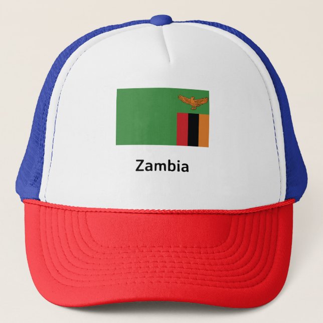 Gorra De Camionero Bandera de Zambia (Anverso)