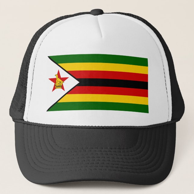 Gorra De Camionero Bandera de Zimbabue (Anverso)