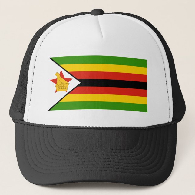 Gorra De Camionero bandera de zimbabue (Anverso)