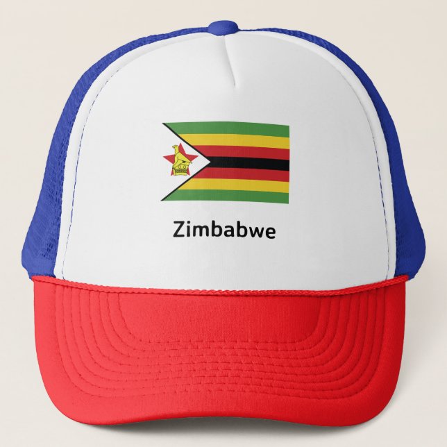 Gorra De Camionero Bandera de Zimbabue (Anverso)