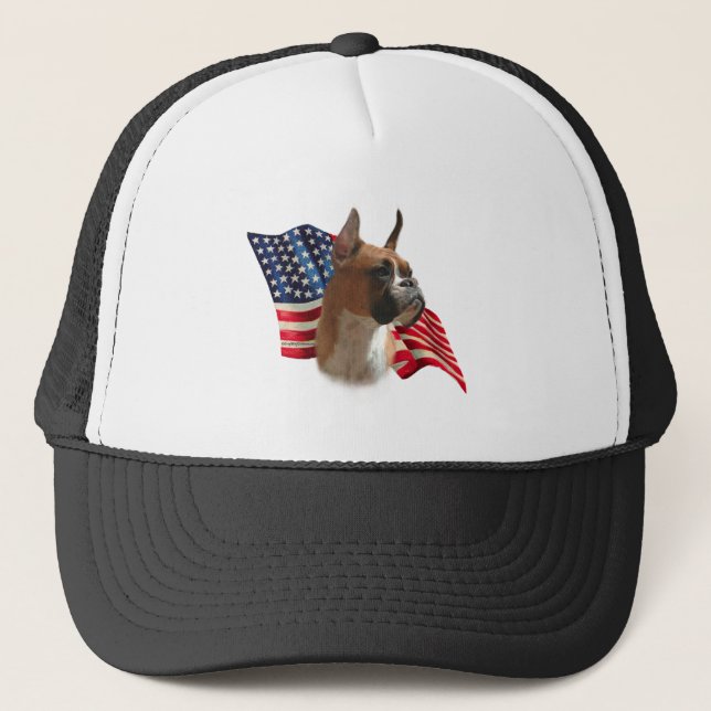 Gorra De Camionero Bandera del Boxer (Anverso)