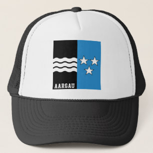 Gorra De Camionero Bandera del Cantón de Aargau