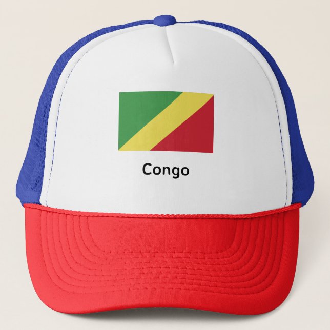Gorra De Camionero Bandera del Congo (Anverso)