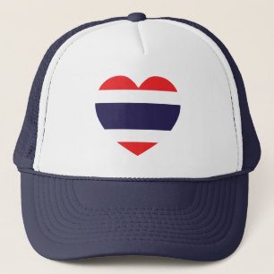 Gorra De Camionero Bandera del Corazón de Tailandia