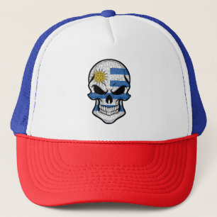 Gorra De Camionero Bandera del Cráneo Sonriente en Uruguay