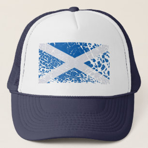Gorra De Camionero Bandera del escocés del Grunge