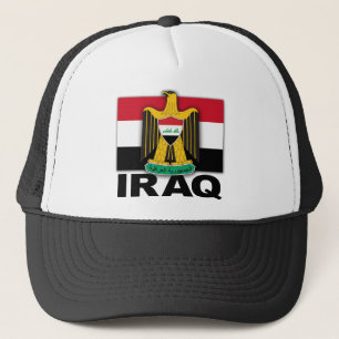 Gorra De Camionero Bandera del escudo de armas de Iraq