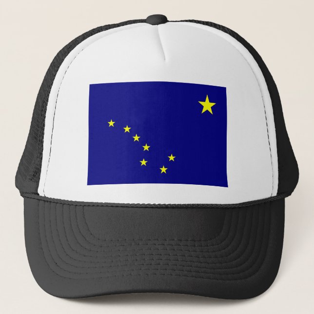 Gorra De Camionero Bandera del estado de Alaska (Anverso)