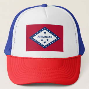 Gorra De Camionero Bandera del estado de Arkansas