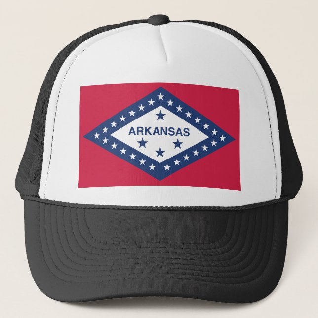 Gorra De Camionero Bandera del estado de Arkansas (Anverso)