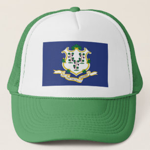 Gorra De Camionero Bandera del estado de Connecticut