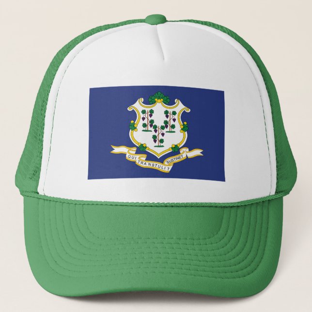 Gorra De Camionero Bandera del estado de Connecticut (Anverso)