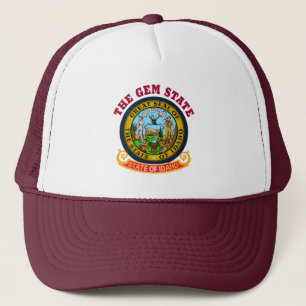 GORRA DE CAMIONERO BANDERA DEL ESTADO DE CRUCES DE IDAHO