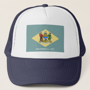 Gorra De Camionero Bandera del estado de Delaware