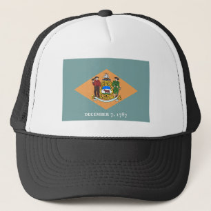 Gorra De Camionero Bandera del estado de Delaware The Diamond US