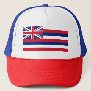 Gorra De Camionero Bandera del estado de Hawái, paraíso hawaiano de l