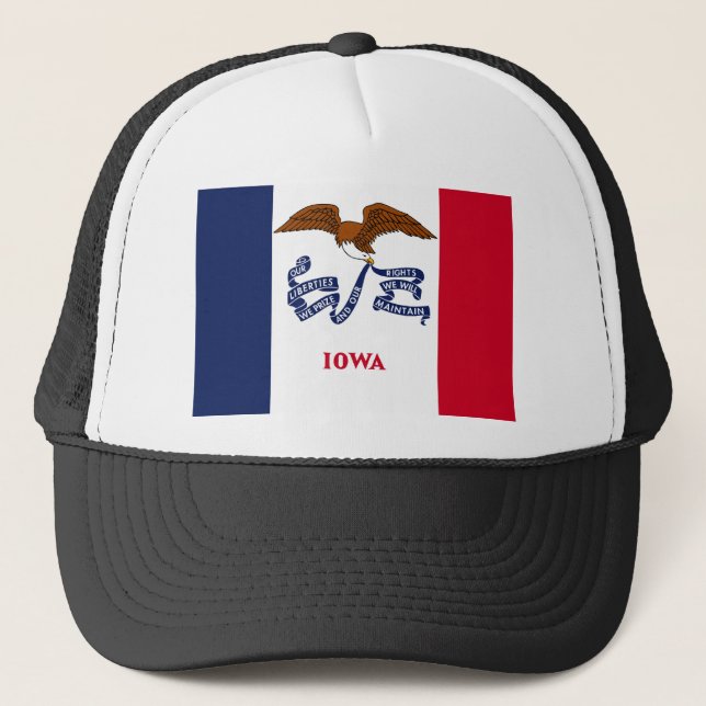 Gorra De Camionero Bandera del Estado de Iowa (Anverso)