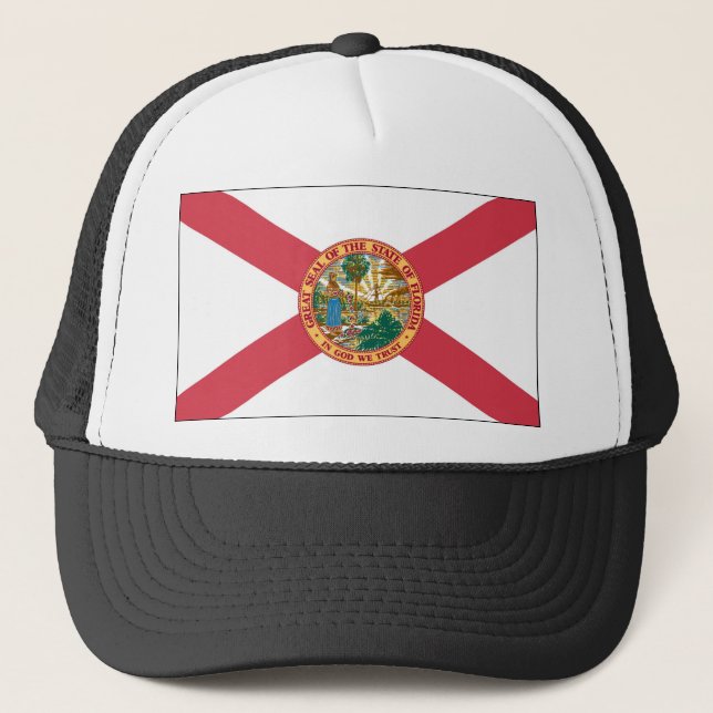 Gorra De Camionero Bandera del estado de la Florida (Anverso)