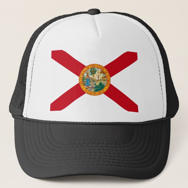 Gorra De Camionero Bandera del estado de la Florida (Anverso)