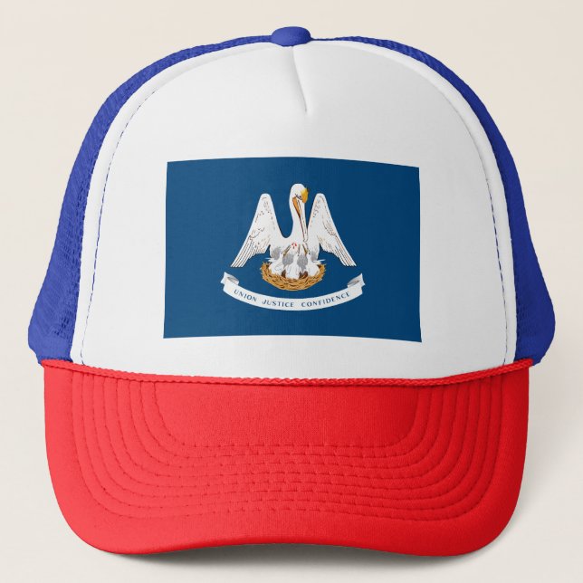 Gorra De Camionero Bandera del estado de Louisiana (Anverso)