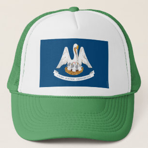 Gorra De Camionero Bandera del estado de Luisiana