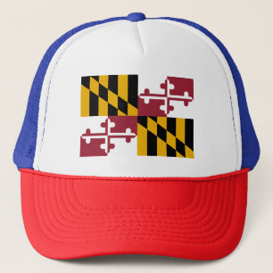 Gorra De Camionero Bandera del Estado de Maryland
