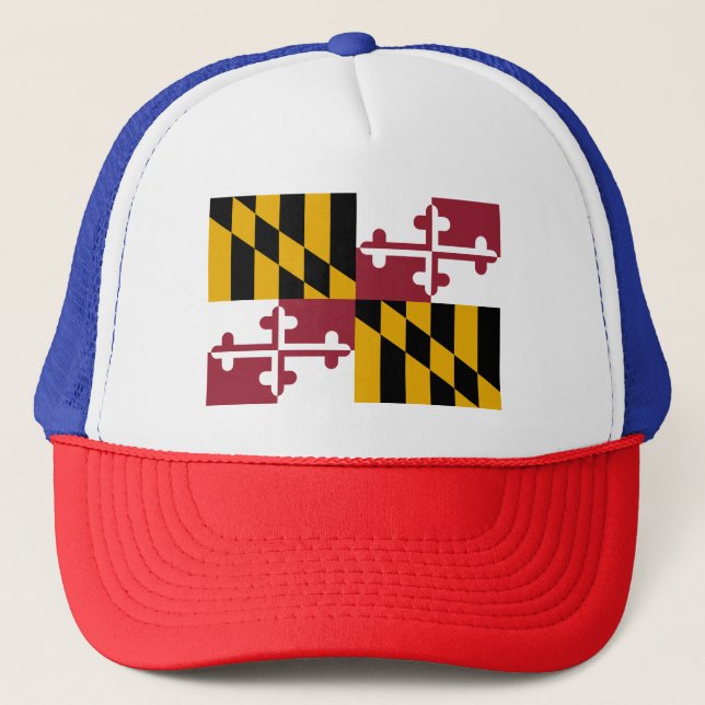 Gorra De Camionero Bandera del Estado de Maryland (Anverso)