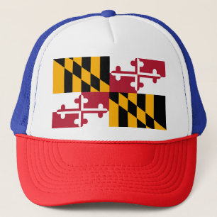 Gorra De Camionero Bandera del Estado de Maryland vibrante