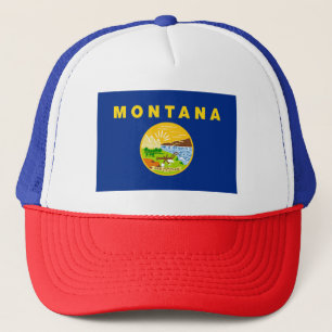 Gorra De Camionero Bandera del estado de Montana