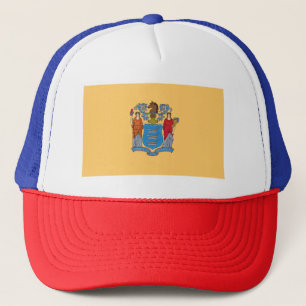 Gorra De Camionero Bandera del Estado de Nueva Jersey