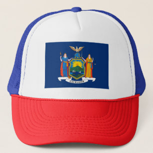 Gorra De Camionero Bandera del Estado de Nueva York