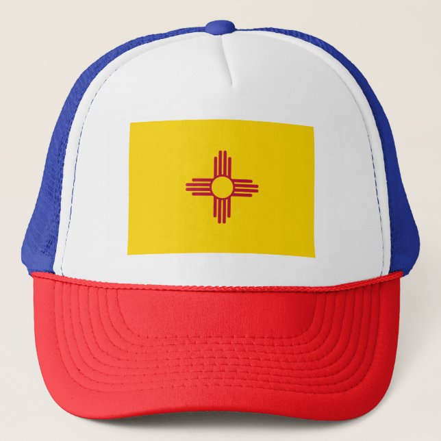 Gorra De Camionero Bandera del estado de Nuevo México (Anverso)